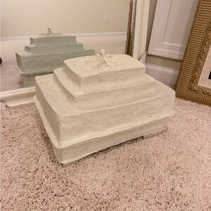 White Tiered Decorative Box